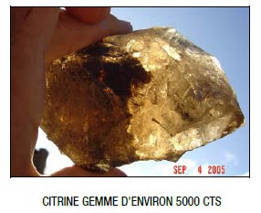 Citrine Gemme d'environ 5000 Carats